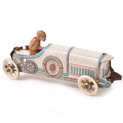 Lot 331 - An early 20th century tin-plate penny toy motor car.