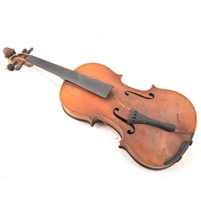 Lot 302 - A full size French violin labelled Vuillaume.