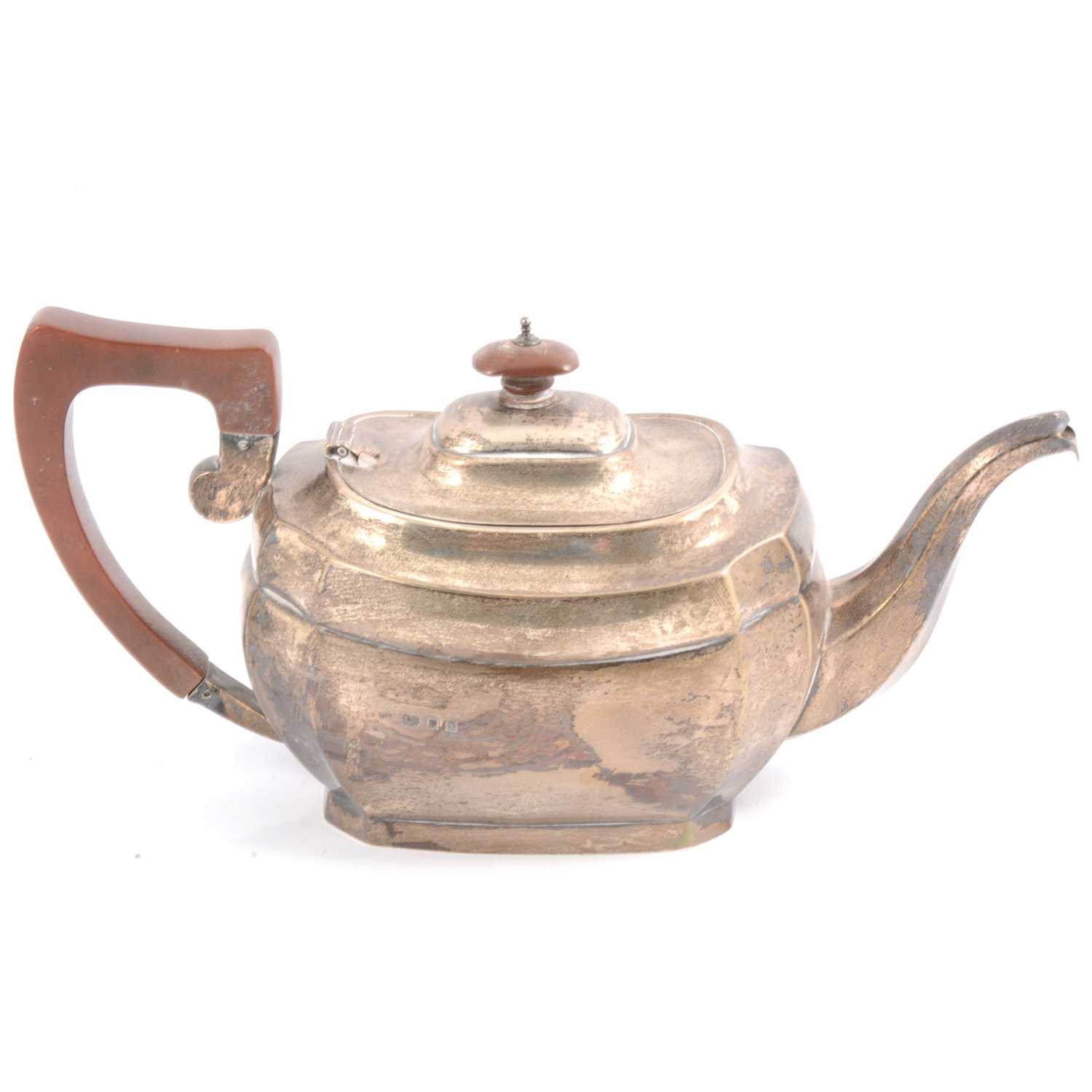 Lot 266 - Silver teapot