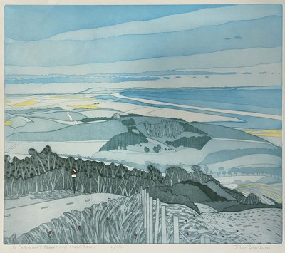 Lot 420 - John Brunsdon - St. Catherine's Chapel and Chisel Beach.