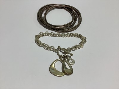 Lot 292 - Bold white metal vintage costume jewellery, Monet, Ciro, Sarah Coventry.