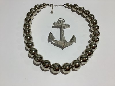 Lot 292 - Bold white metal vintage costume jewellery, Monet, Ciro, Sarah Coventry.