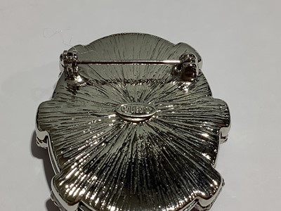 Lot 292 - Bold white metal vintage costume jewellery, Monet, Ciro, Sarah Coventry.