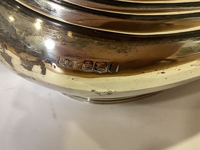 Lot 380 - A silver teapot, Mappin & Webb, Sheffield date mark rubbed