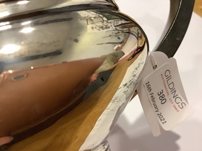 Lot 380 - A silver teapot, Mappin & Webb, Sheffield date mark rubbed