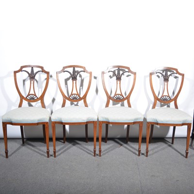 Lot 529 - Set of four salon chairs.