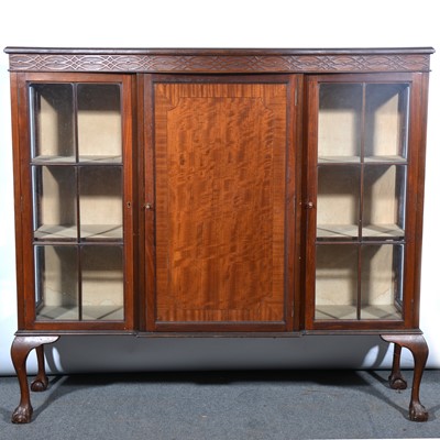 Lot 500 - Edwardian mahogany display cabinet.