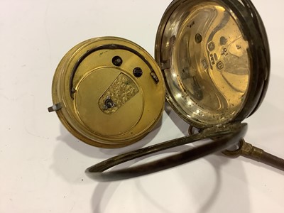 Lot 224 - Three pocket watches gold, silver and base metal.