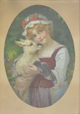 Lot 449 - Victorian sentimental coloured prints.