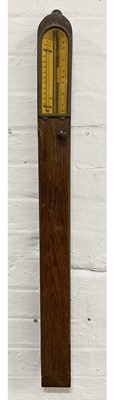 Lot 355 - Oak stick barometer