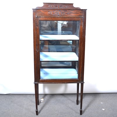 Lot 556 - Edwardian oak china cabinet