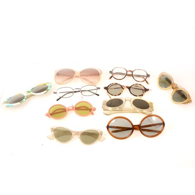 Lot 229 - Nine pairs of vintage sunglasses, 1940's-1960's.