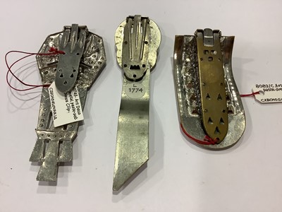 Lot 236 - Twelve large Art Deco paste set dress clips.