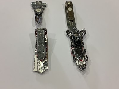 Lot 236 - Twelve large Art Deco paste set dress clips.