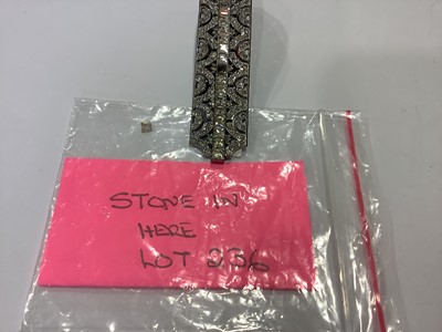 Lot 236 - Twelve large Art Deco paste set dress clips.