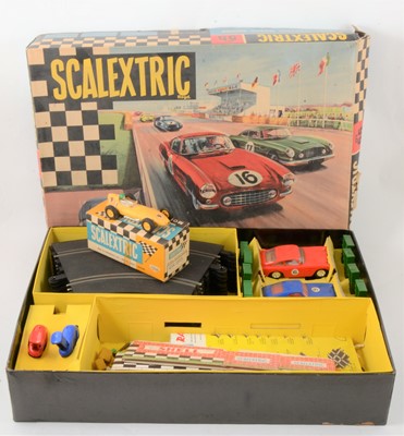 Lot 268 - Scalextric slot car set 55 etc