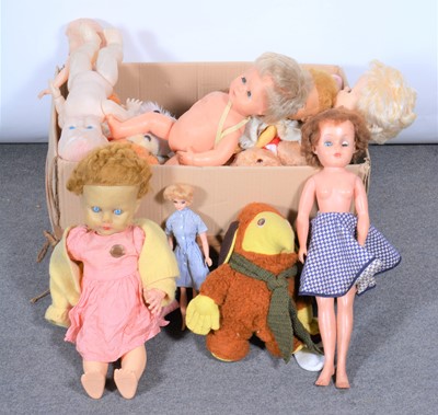 Lot 378 - 1960s dolls and soft toys