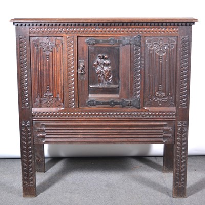 Lot 476 - Oak dole cupboard.