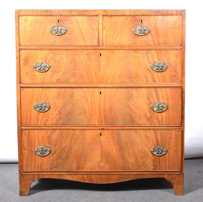 Lot 427 - Victorian mahogany chest of drawers.