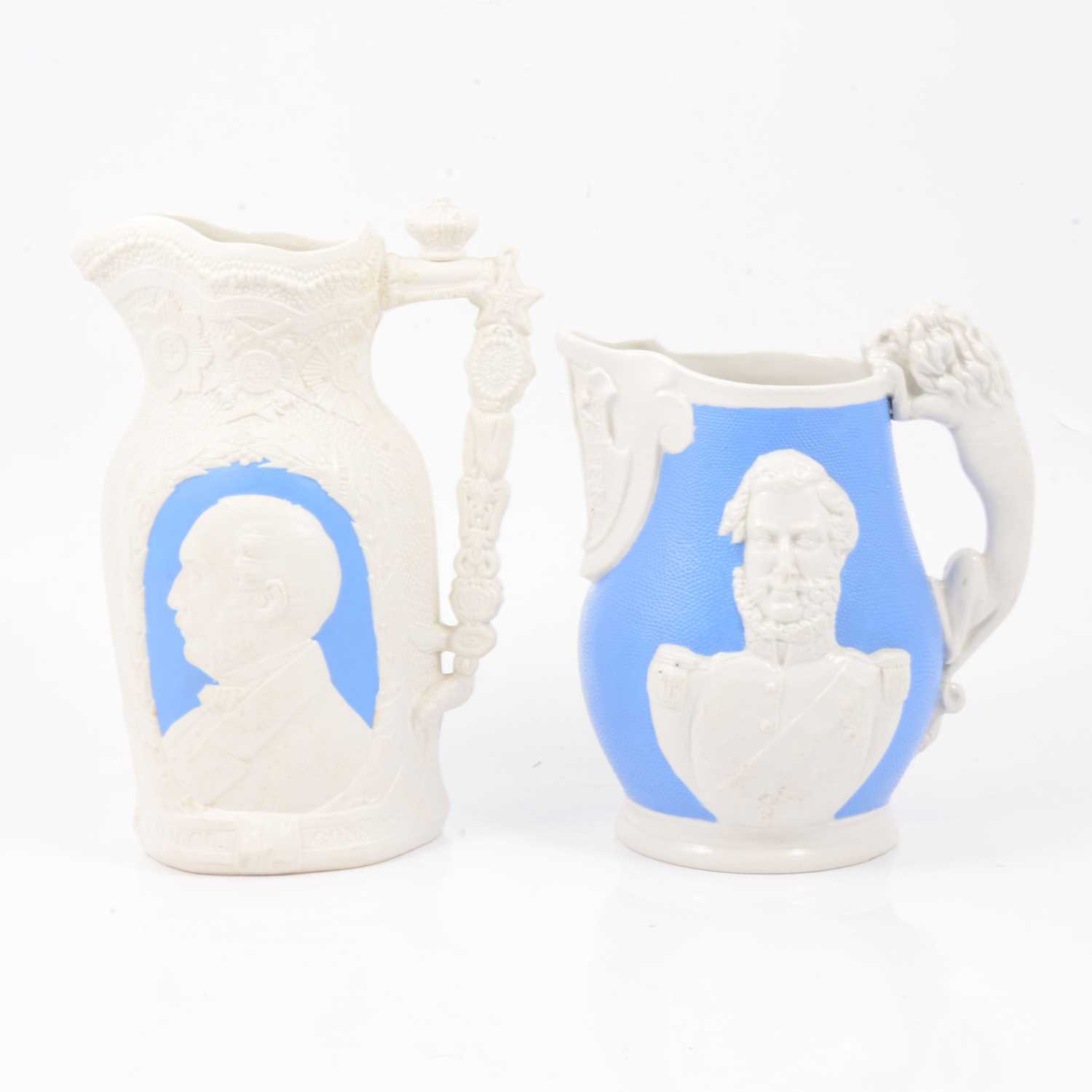 Lot 56 - Two stoneware Commemorative jugs