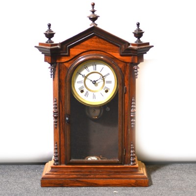 Lot 481 - Late 19th Century steeple clock