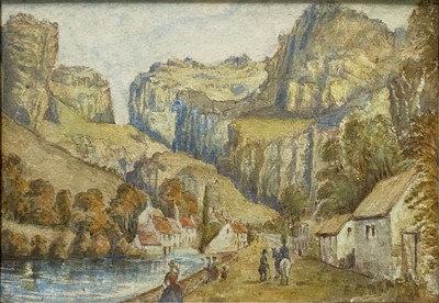 Lot 247 - E. G. Beach - Cheddar Gorge; and other watercolours.