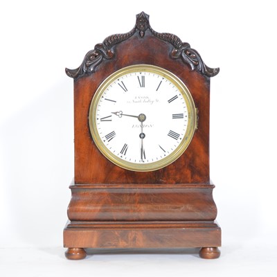 Lot 269 - Victorian mahogany bracket clock, signed J Voak, London