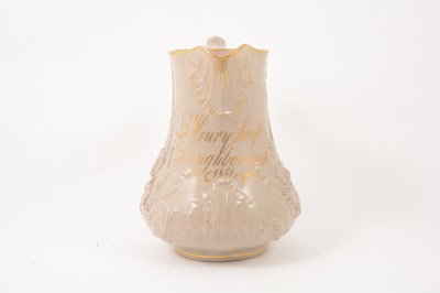 Lot 44 - A drab glazed earthenware named jug, 'Henry Swift Loughborough 1851'.