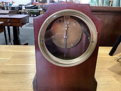 Lot 167 - Victorian mahogany mantel clock
