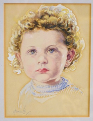 Lot 426 - H Norwich - portrait of a child.