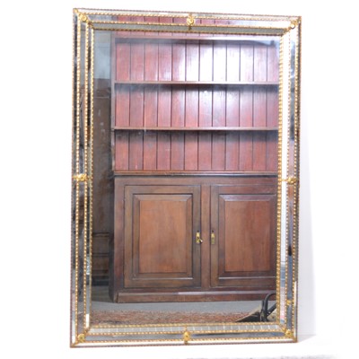 Lot 407 - Contemporary gilt metal wall mirror.