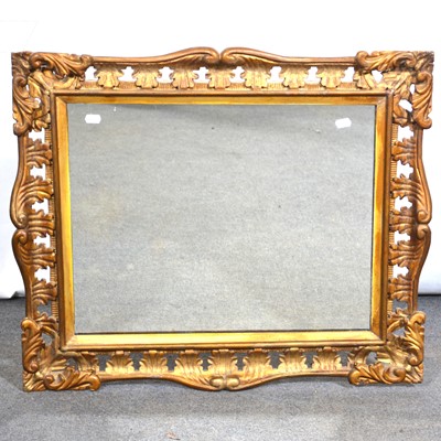 Lot 450 - Gilt gesso wall mirror