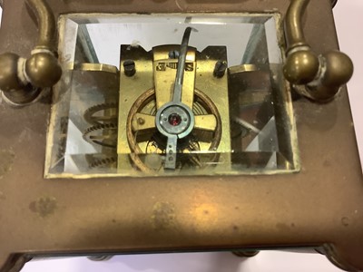 Lot 350 - Two French carriage clocks