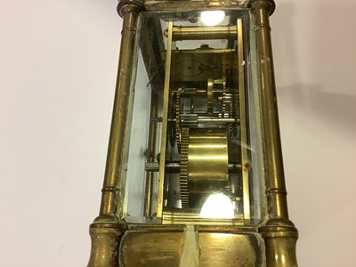 Lot 350 - Two French carriage clocks