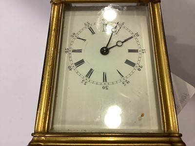 Lot 350 - Two French carriage clocks