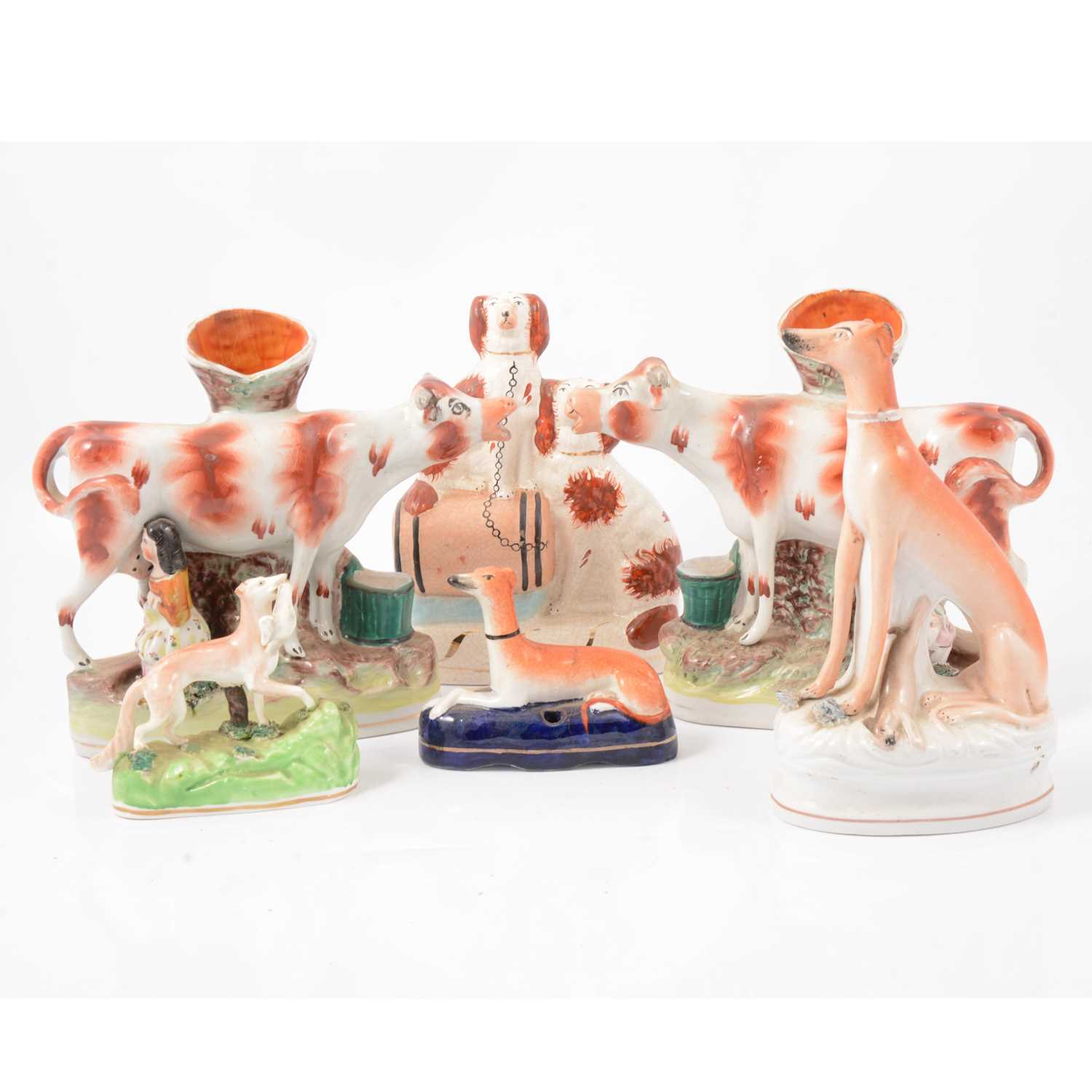 Lot 1 - Collection of Staffordshire pottery
