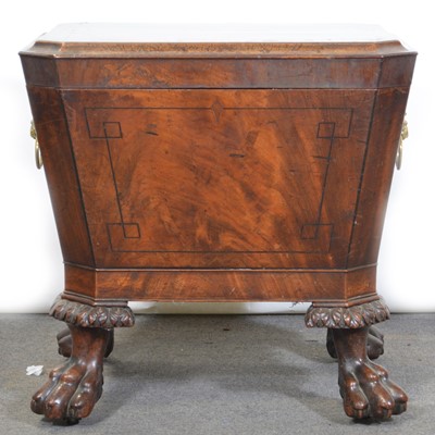 Lot 463 - Regency mahogany sarcophagus-shape cellaret