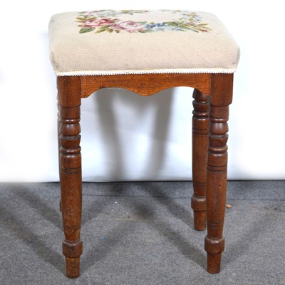 Lot 467 - Victorian mahogany stool