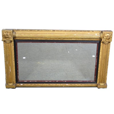 Lot 470 - Regency gilt wood and gesso overmantel mirror