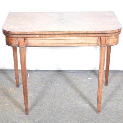 Lot 471 - George IV mahogany card table