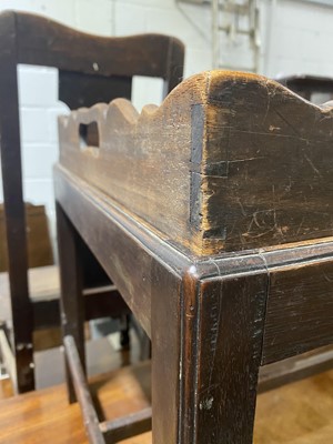 Lot 104 - Victorian style mahogany butler’s tray