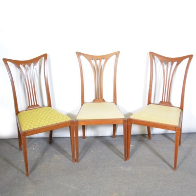 Lot 476 - Set of twelve Edwardian mahogany dining chairs