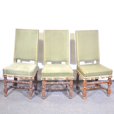 Lot 507 - Set of six Restoration style dining chairs.