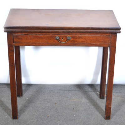 Lot 490 - George III mahogany tea table