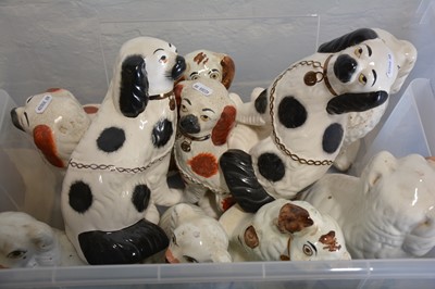 Lot 63 - Staffordshire pottery models.