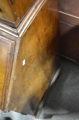 Lot 493 - George I style walnut bureau bookcase