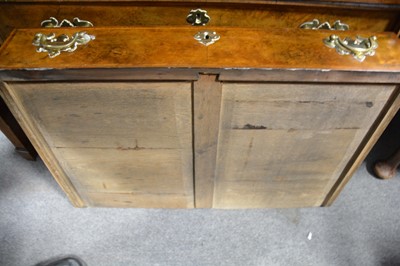 Lot 493 - George I style walnut bureau bookcase
