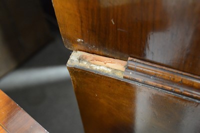 Lot 493 - George I style walnut bureau bookcase