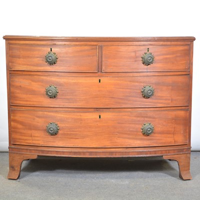 Lot 521 - Victorian mahogany bowfront chest of drawers