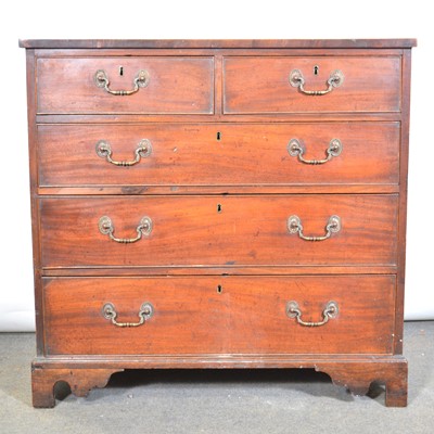 Lot 523 - George III mahogany chest of drawers